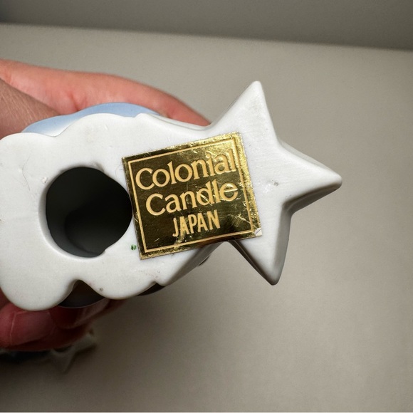 Vintage Set of 4 Colonial Japan Mini Candle Holders Angel Playing Instruments - Picture 13 of 13